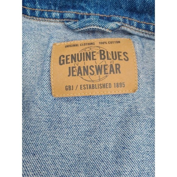 Genuine Blues Jeanswear Women's Blue Denim Jacket Size 12 (L) With Pockets - Picture 4 of 10